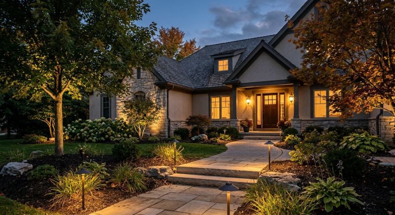 Courtyard Light Installation in Kansas City, KS